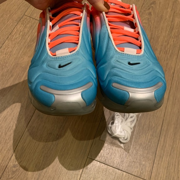 ๐ฅ Nike Air Max 720 Running Shoes, Pink Sea Blue Lava Glow Ombre, Women Size 6.5 - Picture 8 of 16